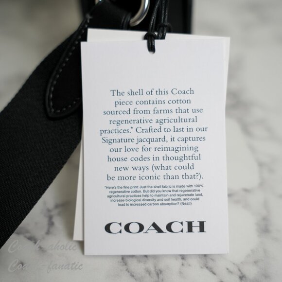 Coach CAJ44 Stanton Crossbody In Signature Denim Silver /Black - Picture 5 of 11